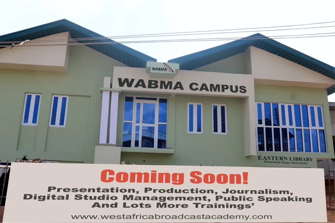 The WABMA campus building and course signpost